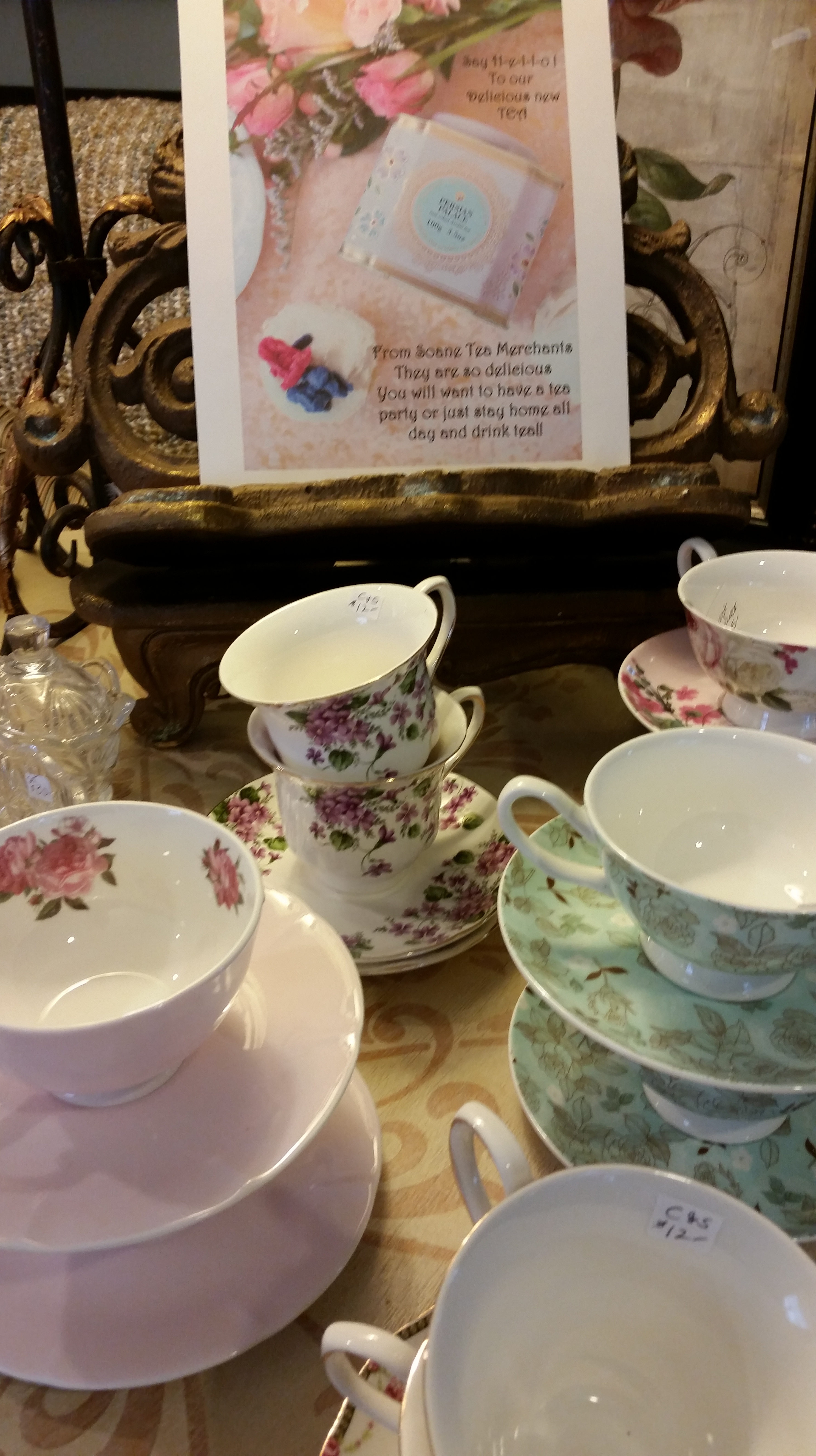 Tea, Honey and teacups at the whistling elk